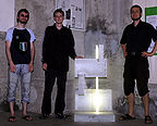 Veikko Nitzsche, Christoph Breuer und Marcel Dennhardt mit der „Schichtung“